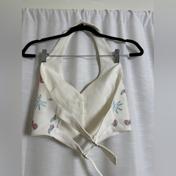 Nasty Gal Rhinestone Western Vest & Shorts Festival Stagecoach Outfit | Size 2 - Picture 9 of 17